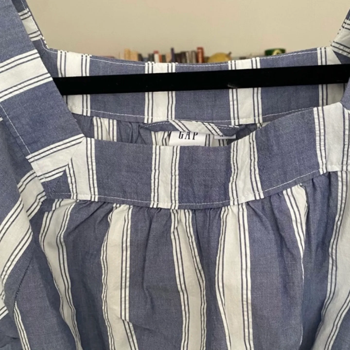 Gap Petite Blue and White Striped mini Dress image indicator(2)