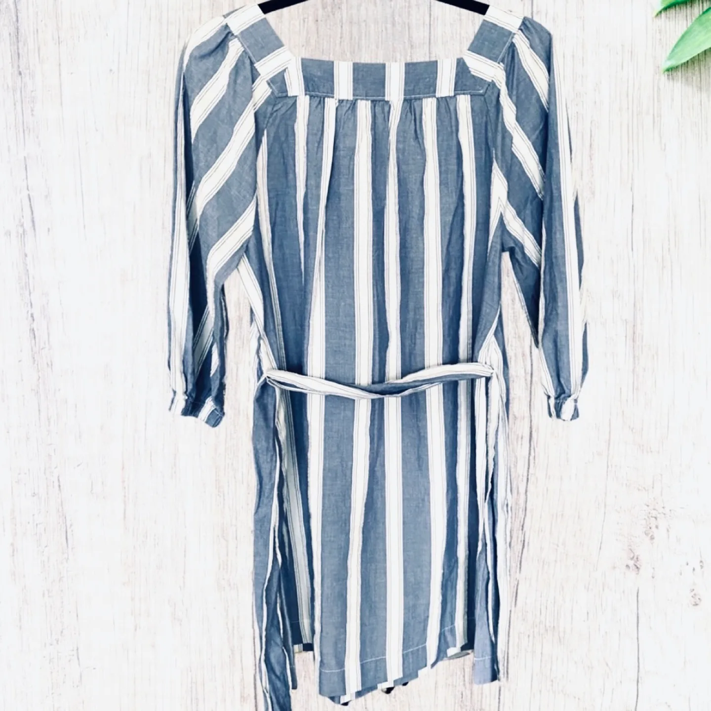 Gap Petite Blue and White Striped mini Dress image indicator(3)