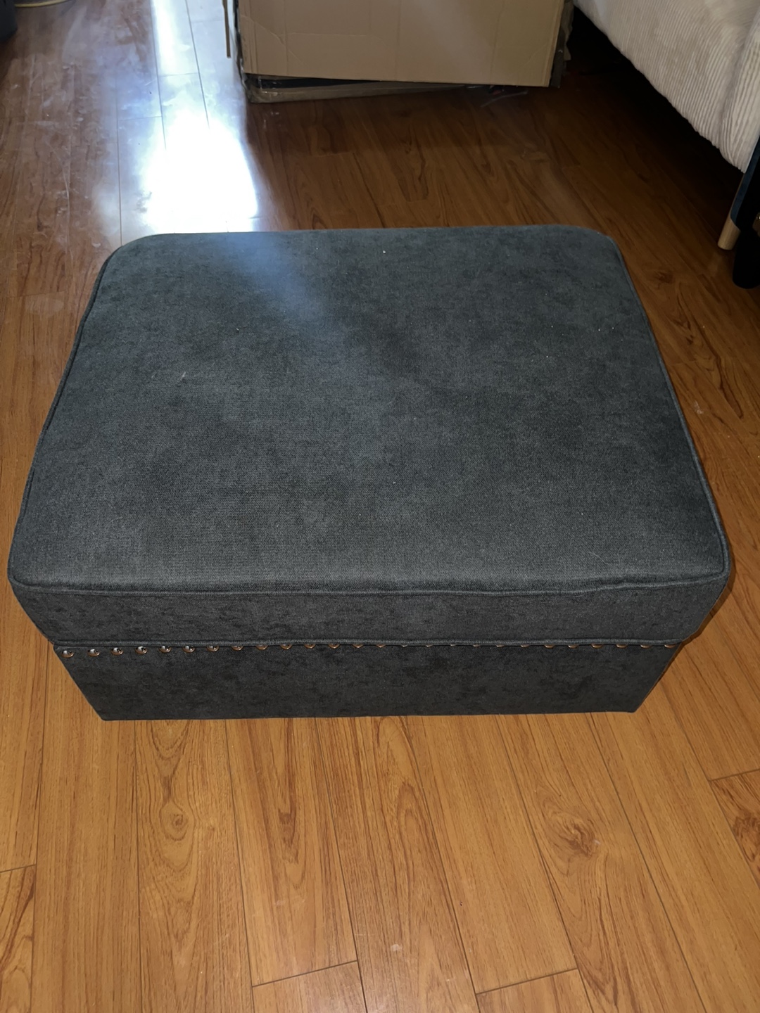 Dark Grey Ottoman