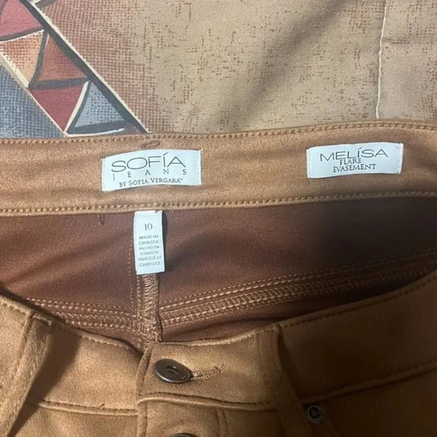 Sofía Jeans by Sofia Vergara Melisa Flare Pants Size 10 image indicator(5)