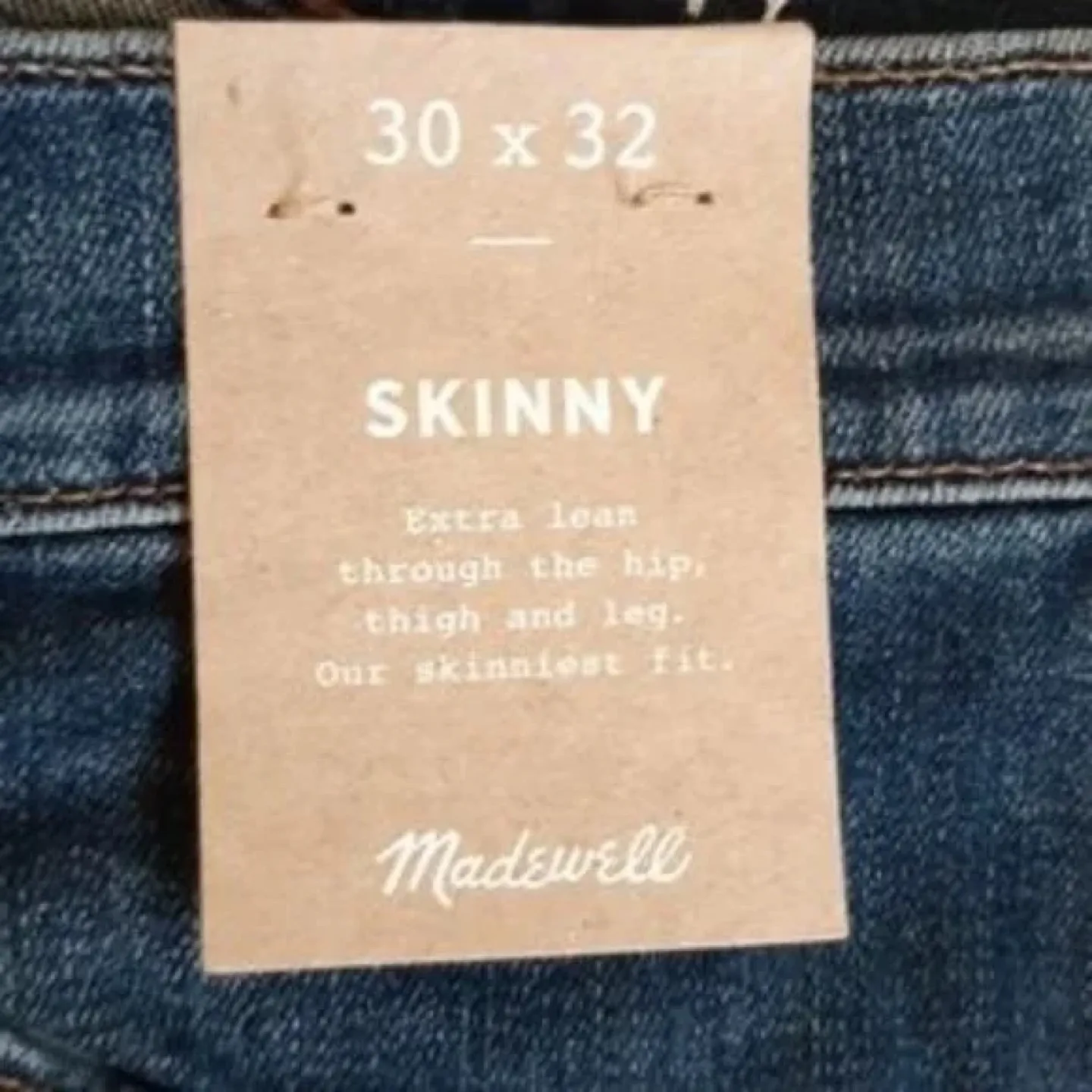 Madewell Skinny Jeans - Size 30x32 image indicator(5)