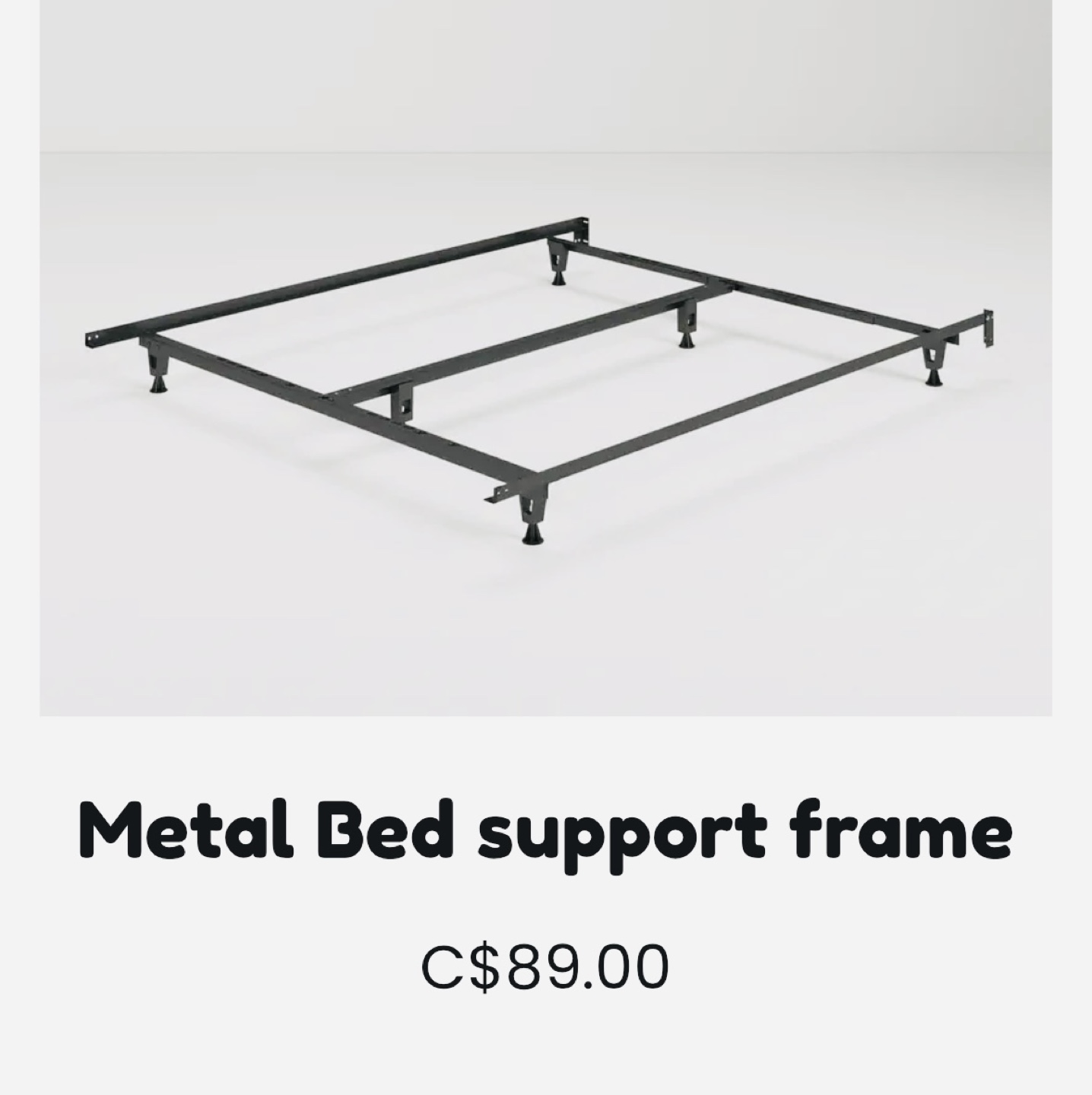 Metal Bed Frame Support - photo 2