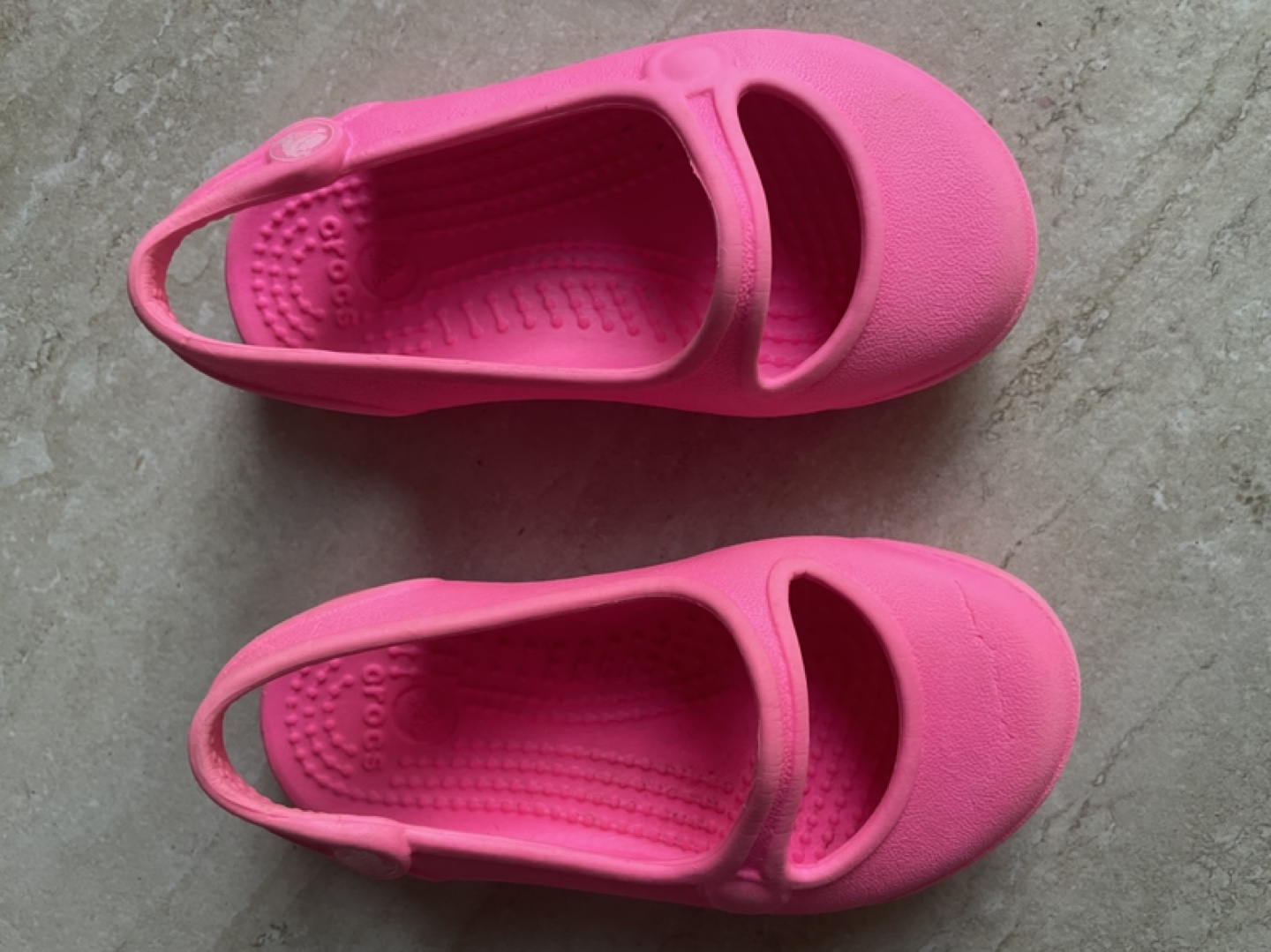 Pink Crocs Mary Jane Shoes - Size C7