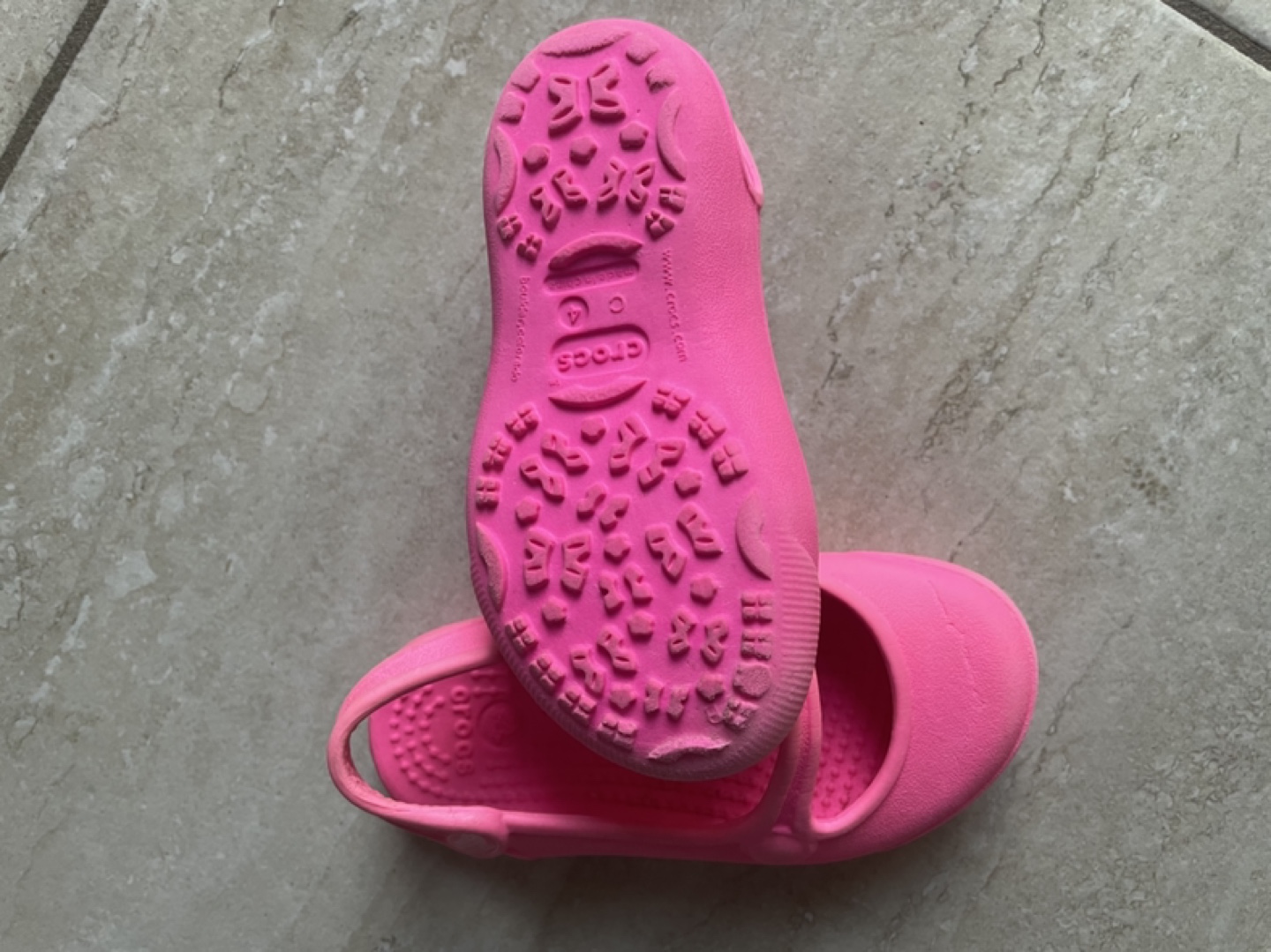 Pink Crocs Mary Jane Shoes - Size C7 - photo 2