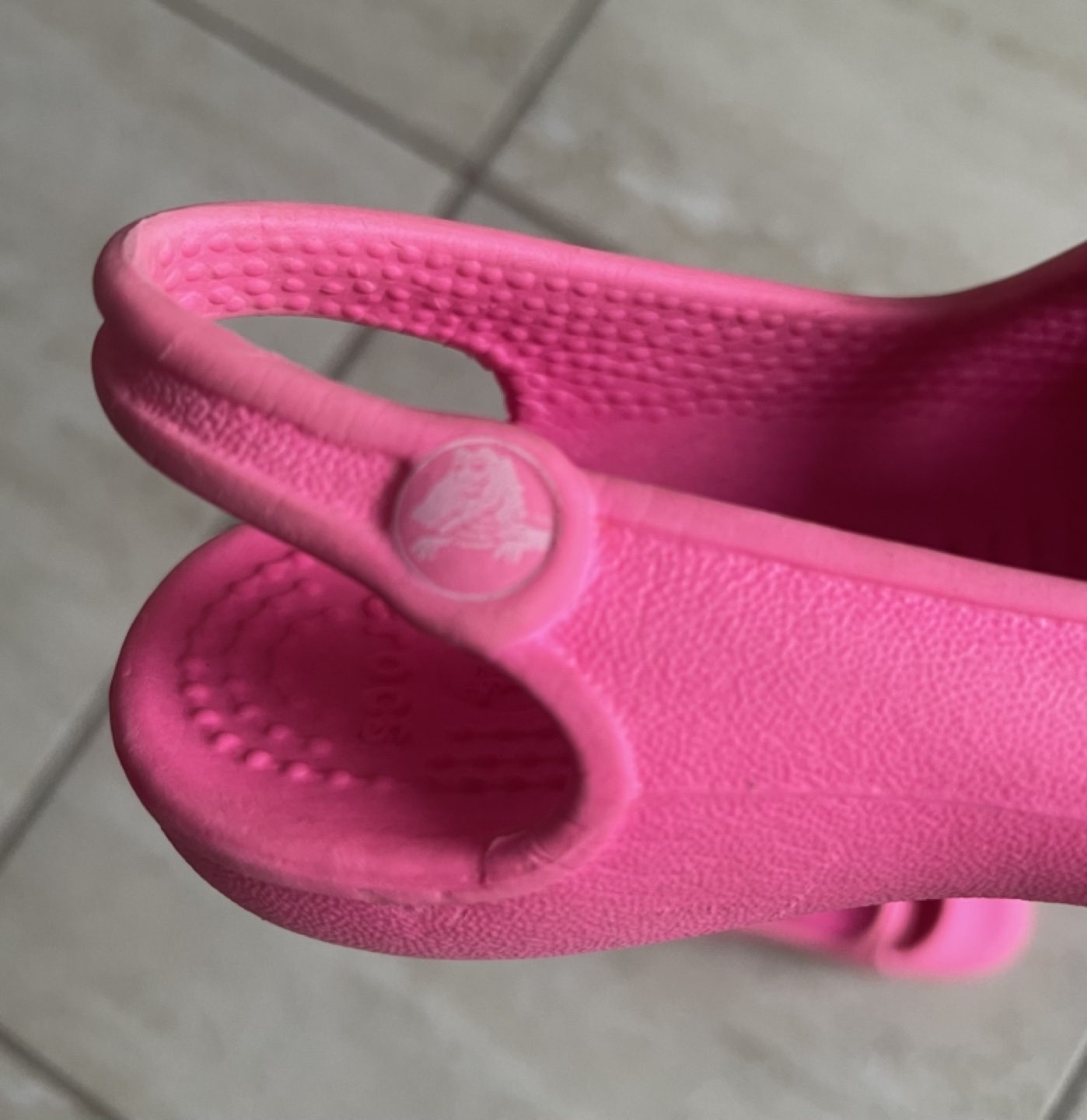 Pink Crocs Mary Jane Shoes - Size C7 - photo 3