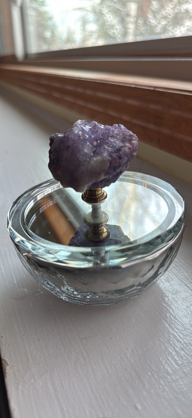 Amethyst Geode Top Trinket Dish