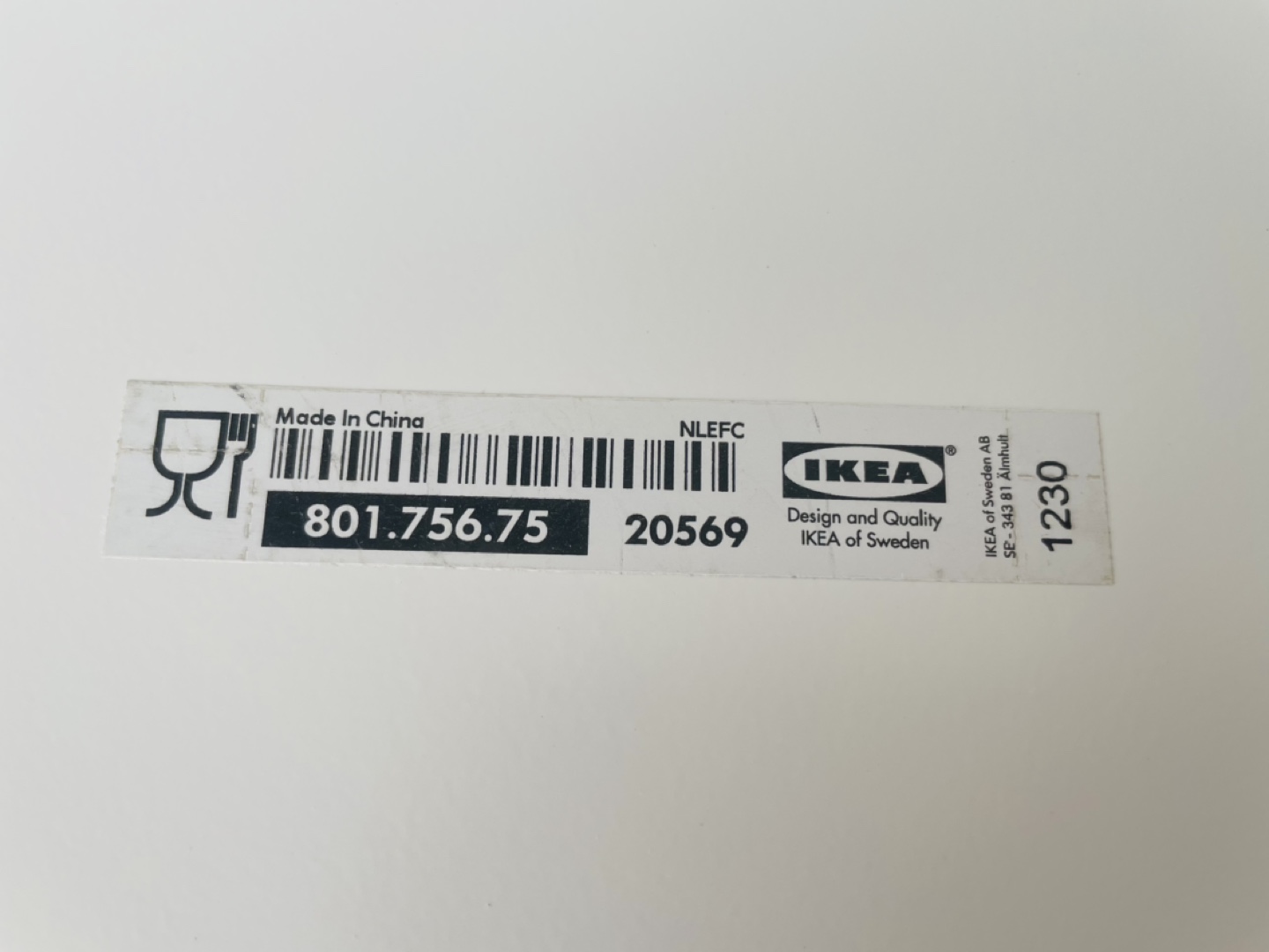 IKEA ROMANTISK Tray - White - 52x39 cm - photo 5