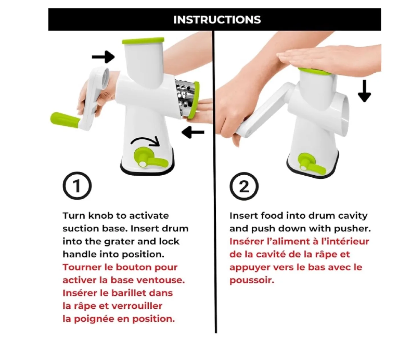 Starfrit Drum Grater - Brand New In Box - 3 Drums Included image indicator(6)