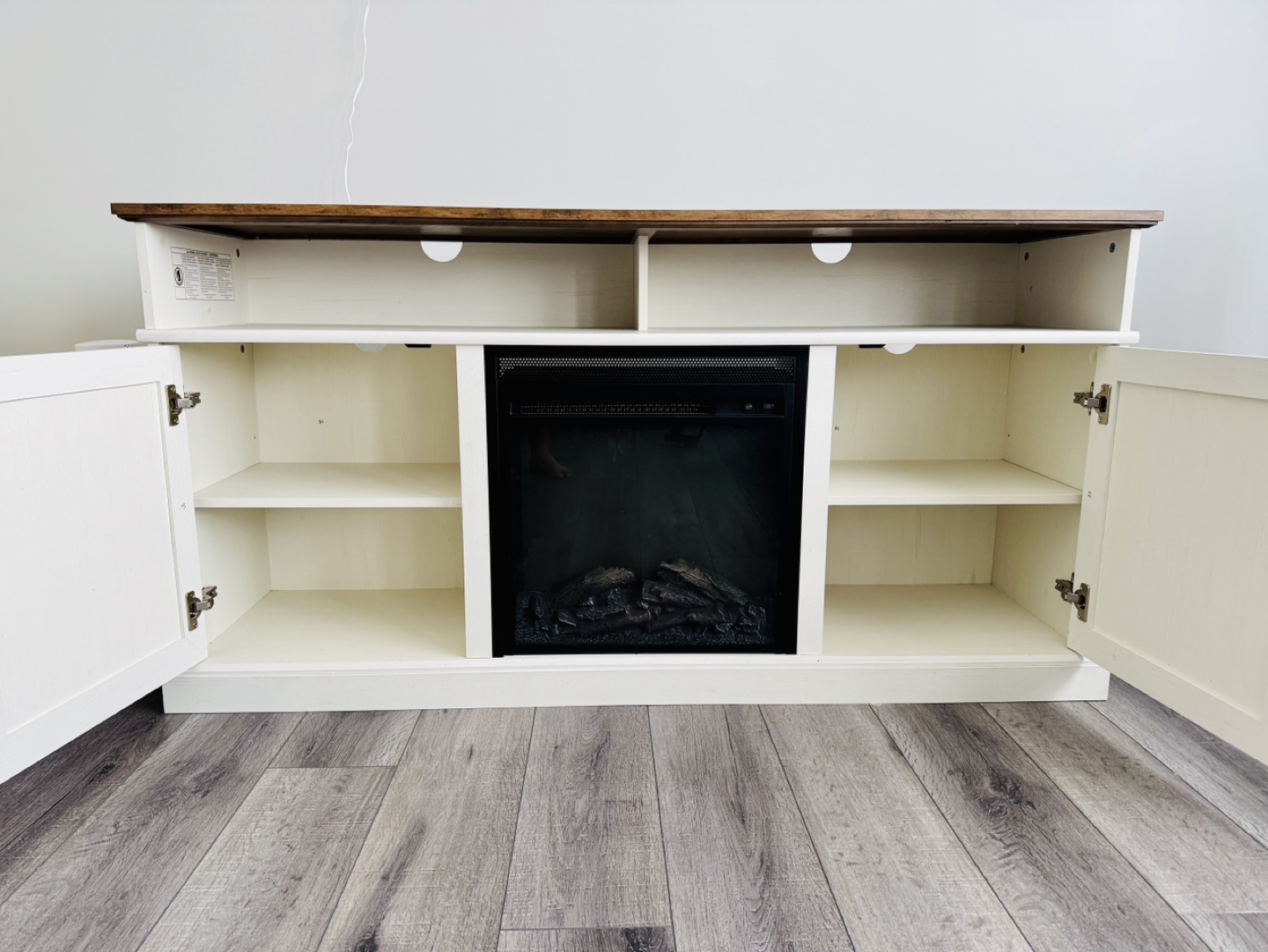 TV Stand with Electric Fireplace - photo 2