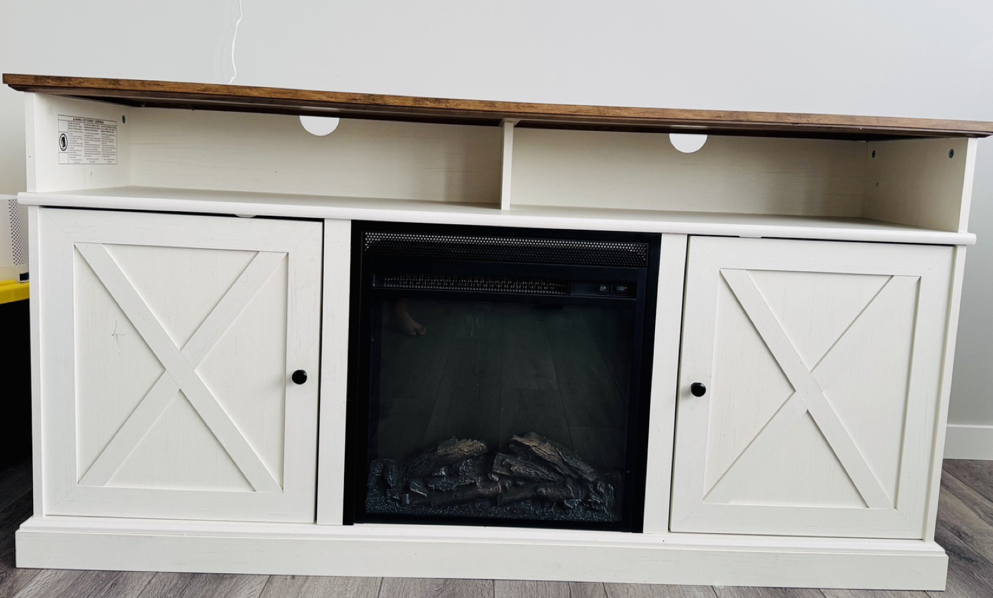 TV Stand with Electric Fireplace - photo 3