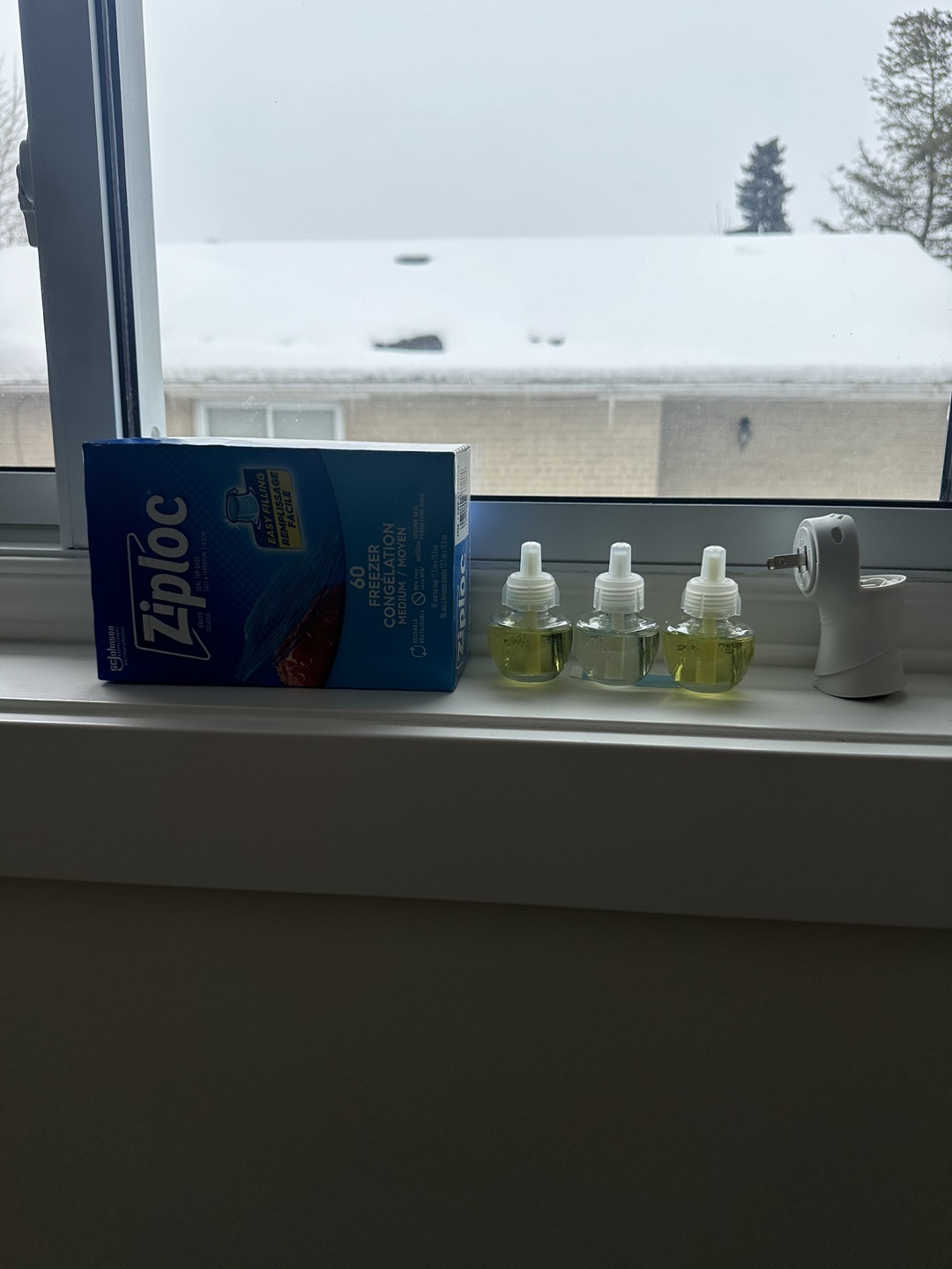Ziploc Freezer Bags and Air Wick Oil Refills