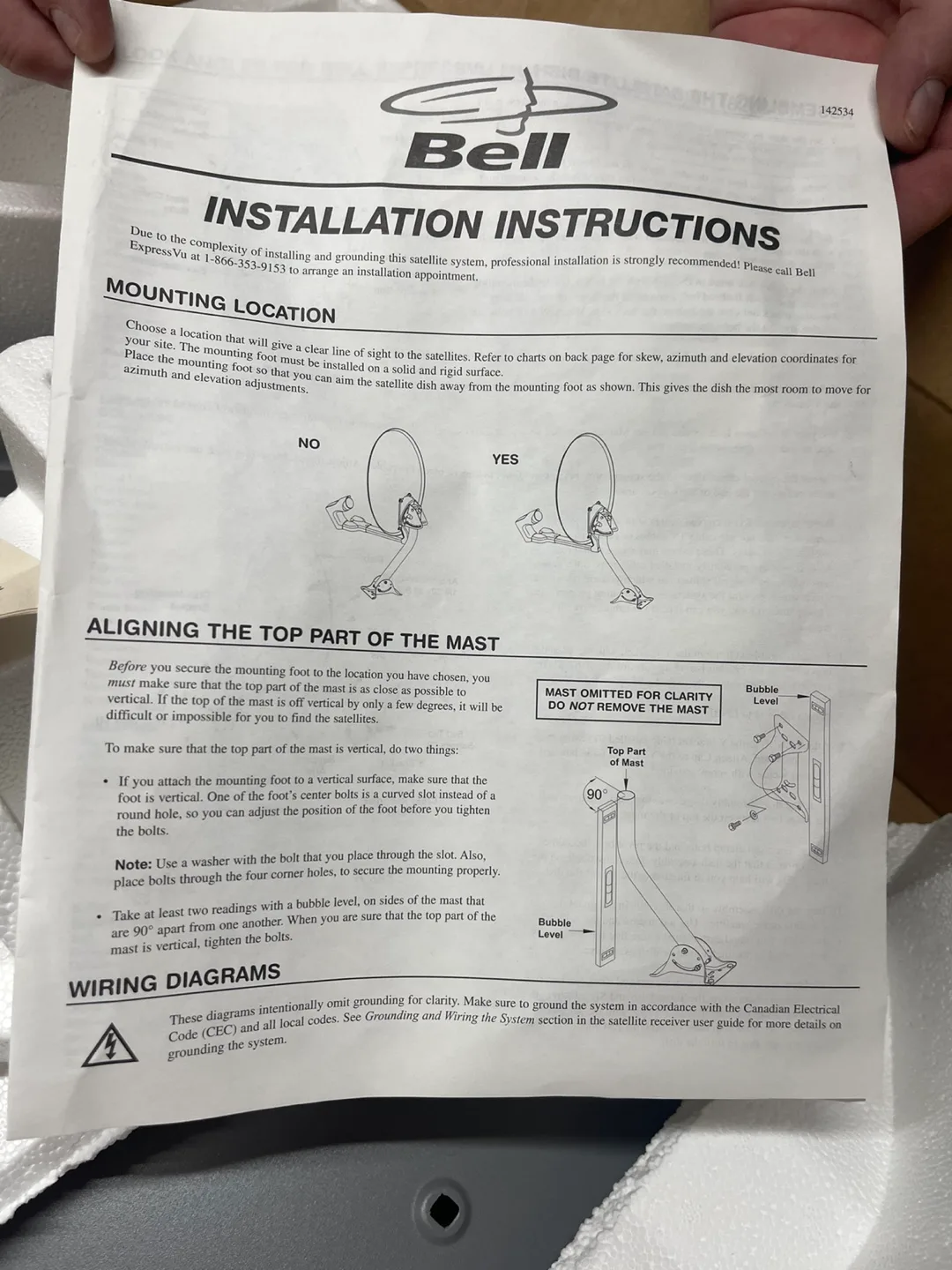 FREE New Bell Satellite Dish Kit image indicator(2)