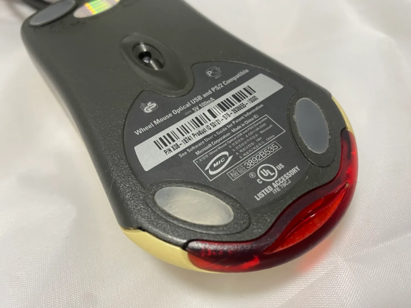 Microsoft Wheel Mouse Optical USB and PS/2 OEM X08-18741 image indicator(3)