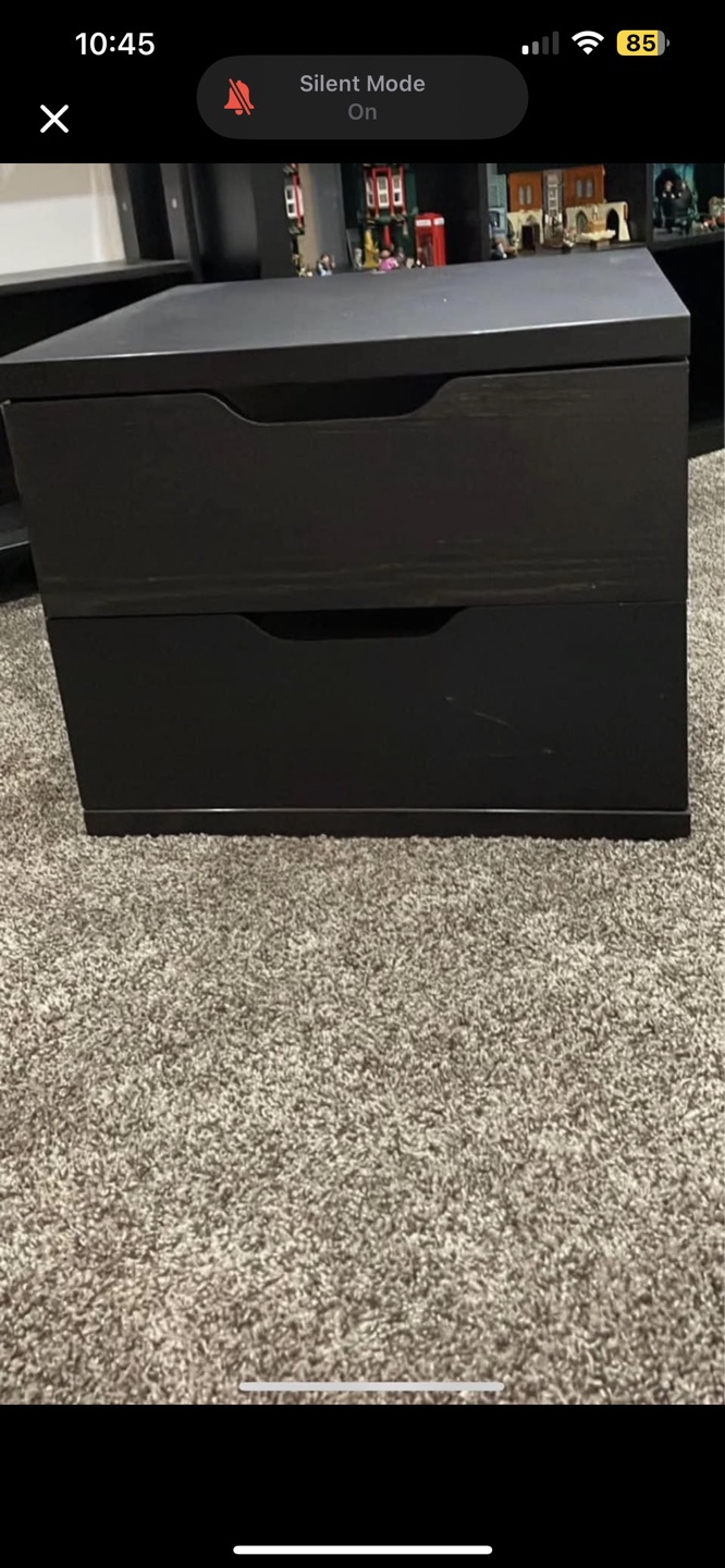 IKEA MALM Two-Drawer Chest Black-Brown - photo 3