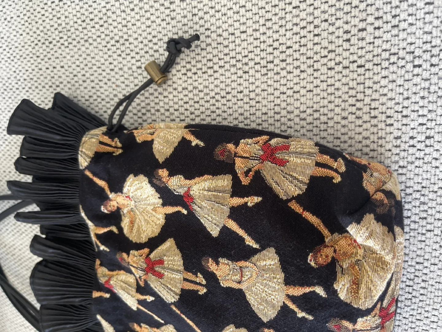 Brand New Japan Made Ballerina Embroidery Handbag image indicator(7)