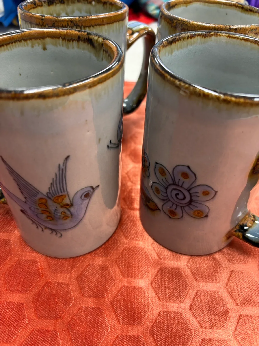 Set of Four Vintage Mugs thumbnail
