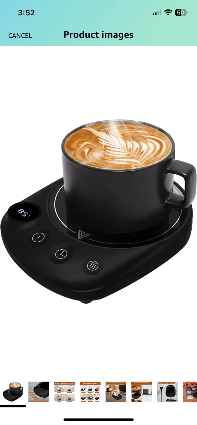 MYMULIKE Coffee/Tea/Milk Warmer - Instant Heating thumbnail