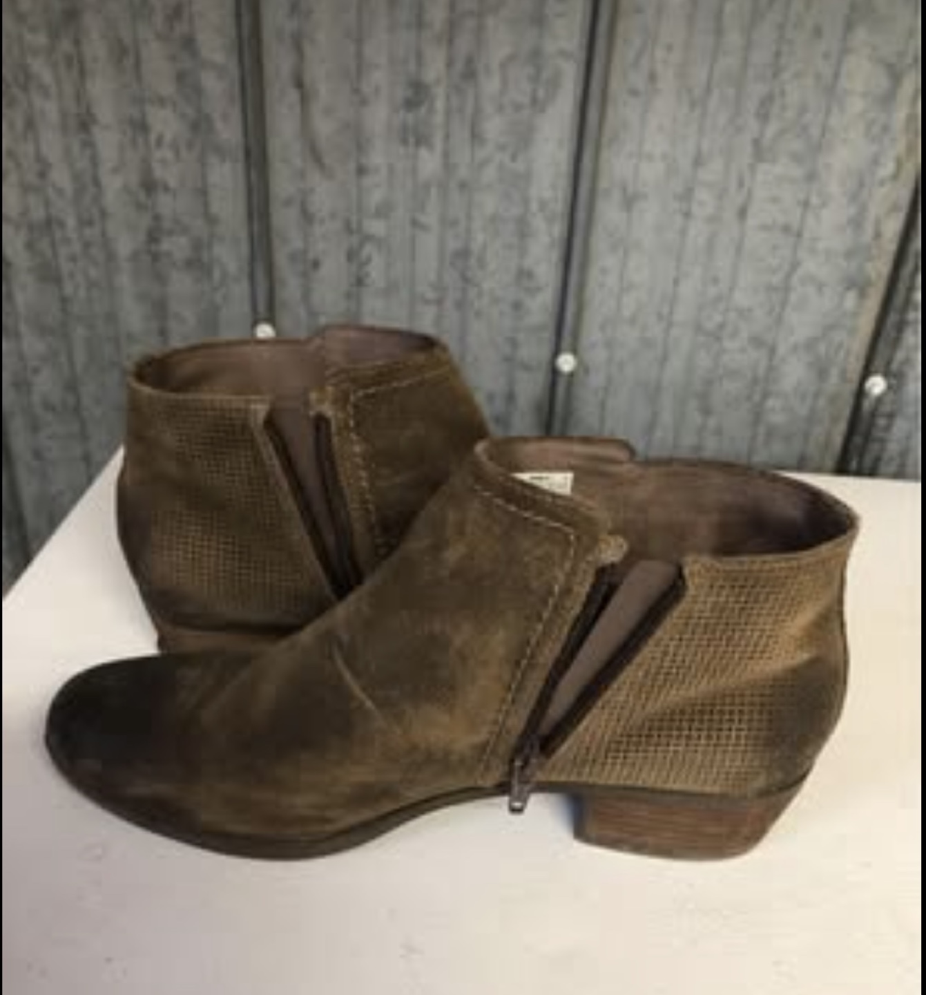 Brown Suede Ankle Boots - photo 2