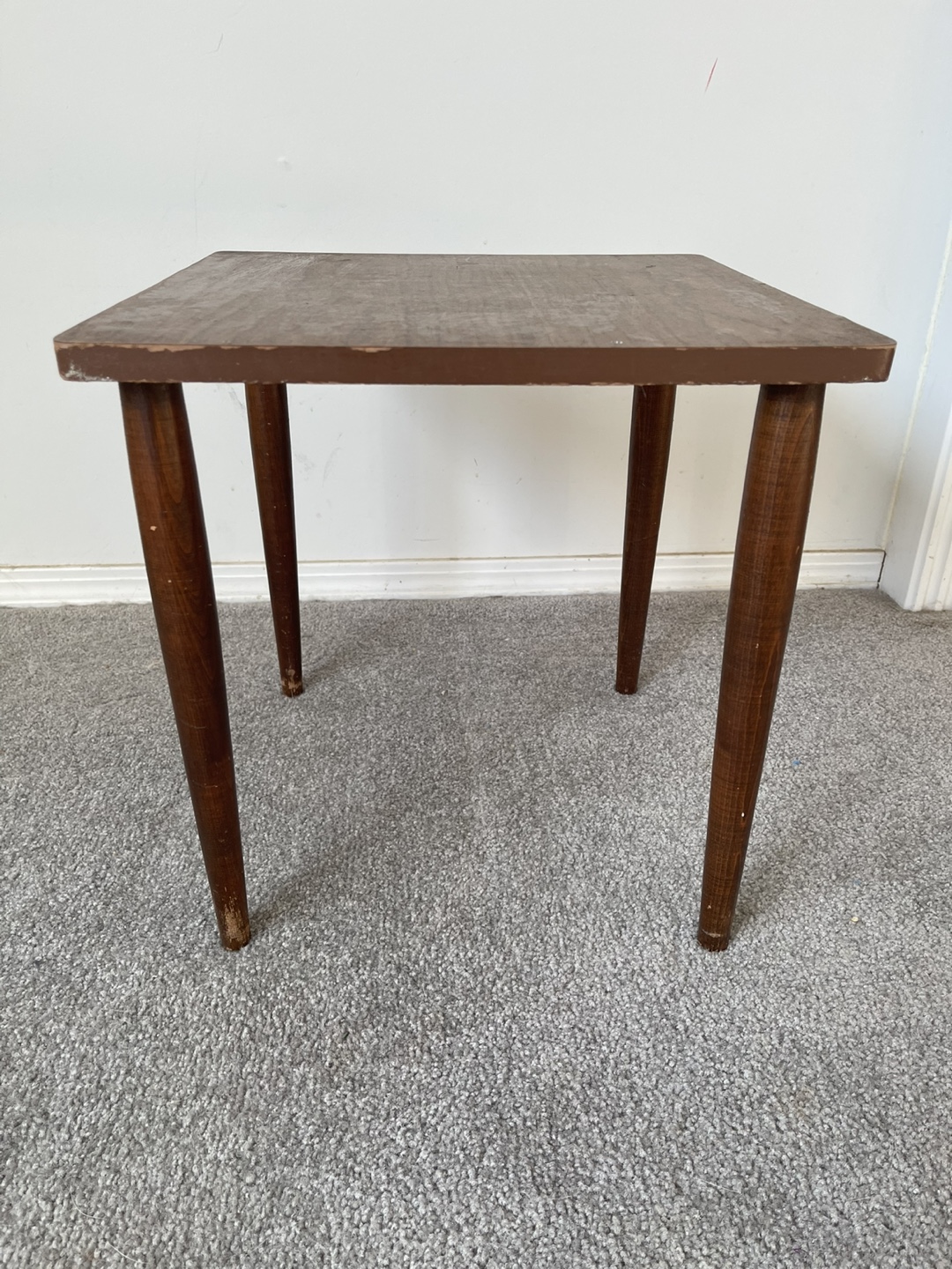 Vintage Mid-Century Modern Square End Table
