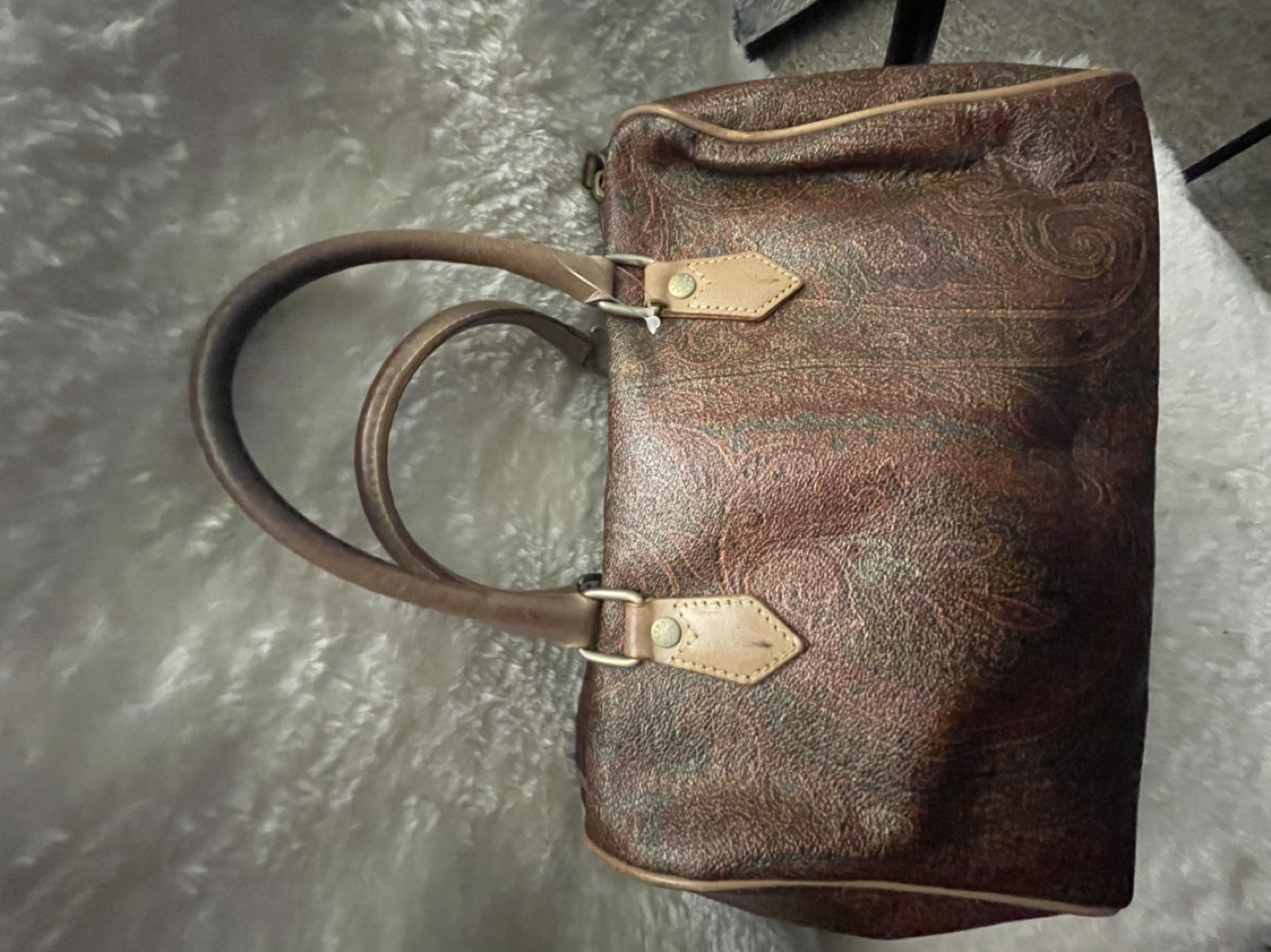 ETRO Brown Paisley Handbag