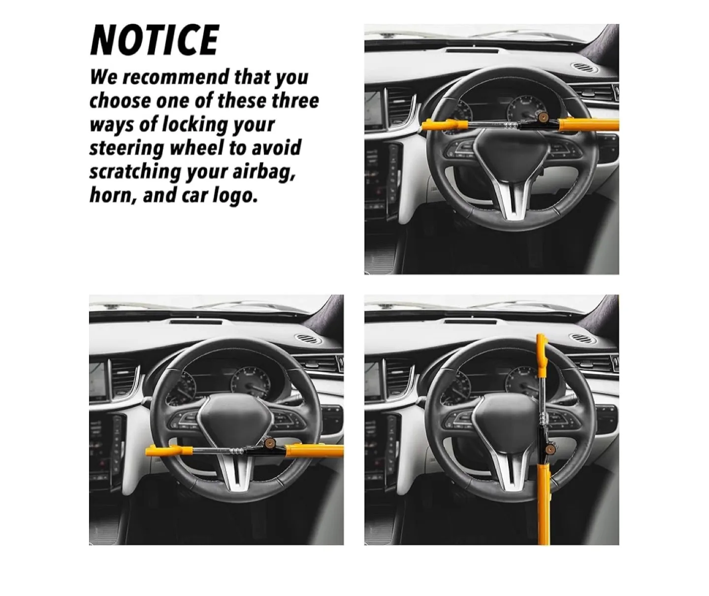 Steering Wheel Lock - Security Device for Vehicle image indicator(2)