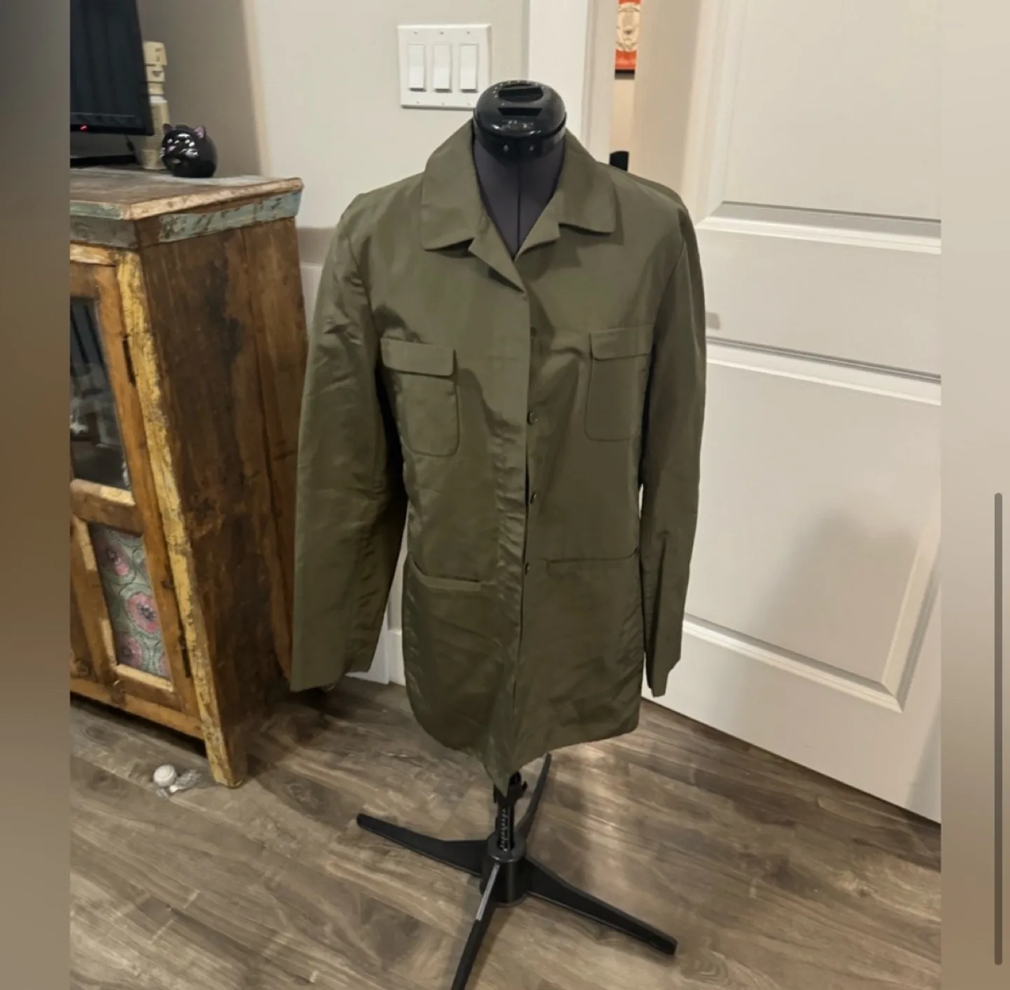 Tomaso stefanelli vintage cotton x silk military jacket - image indicator(2)