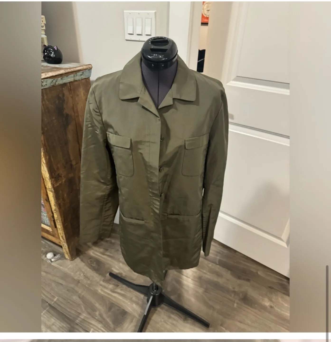 Tomaso stefanelli vintage cotton x silk military jacket - image indicator(5)