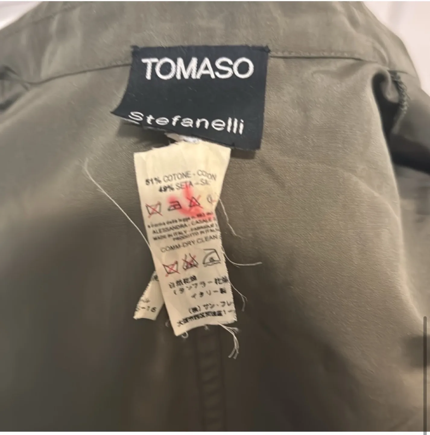Tomaso stefanelli vintage cotton x silk military jacket - image indicator(6)
