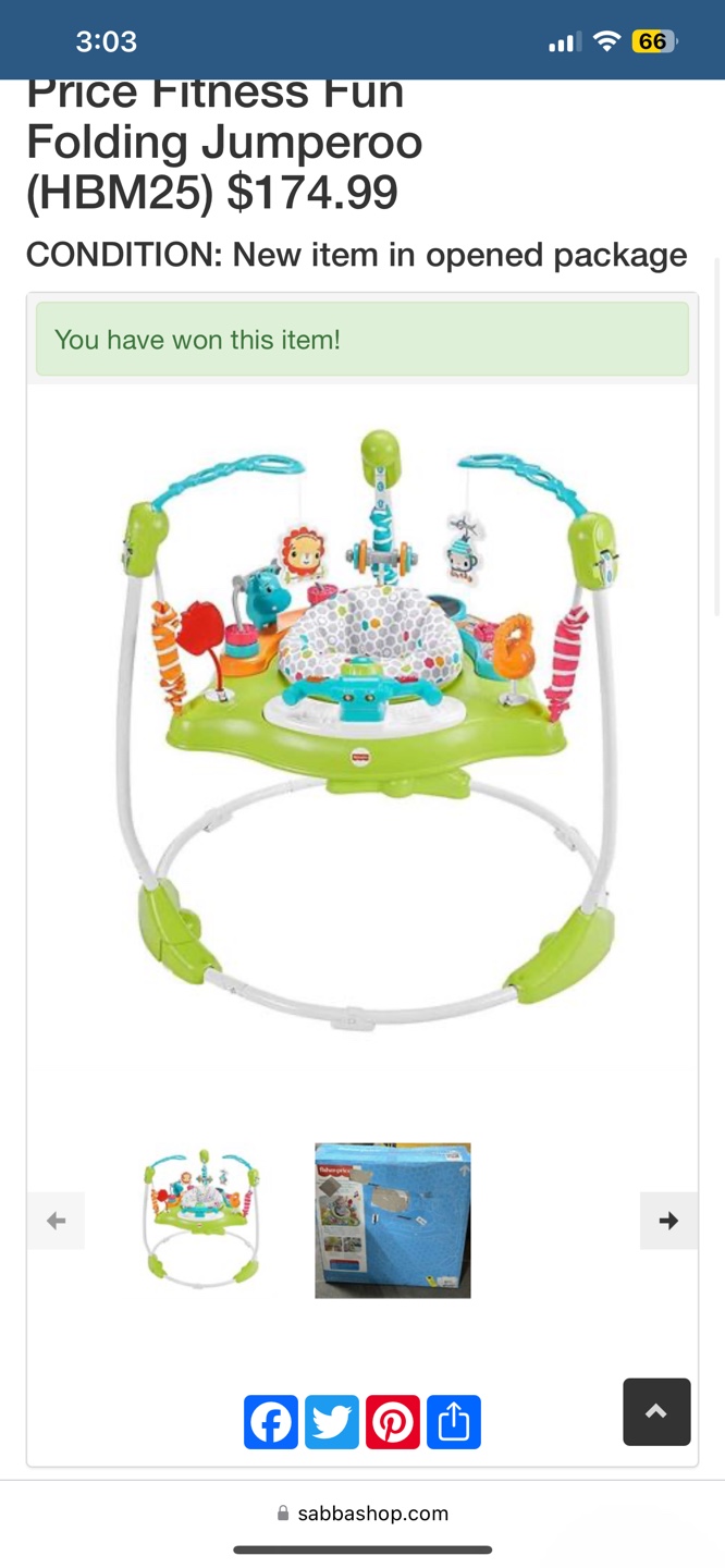 Fisher-Price Fitness Fun Folding Jumperoo - New in Open Box - photo 2