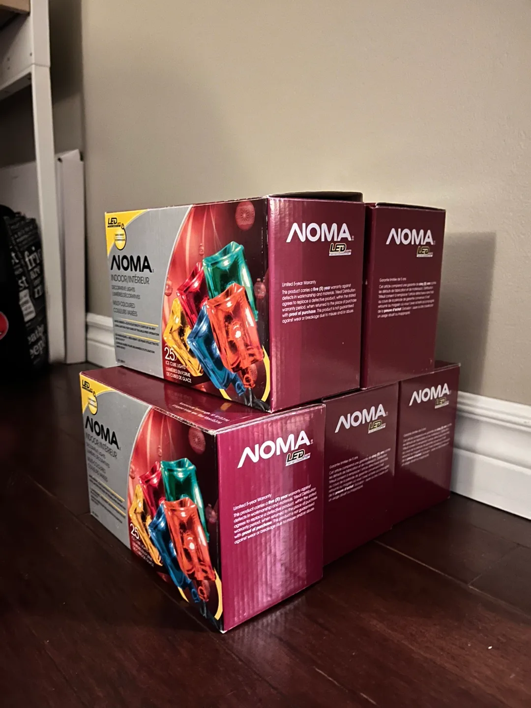 3.3m NOMA Indoor decorative ice cube Christmas lights, 5 strings