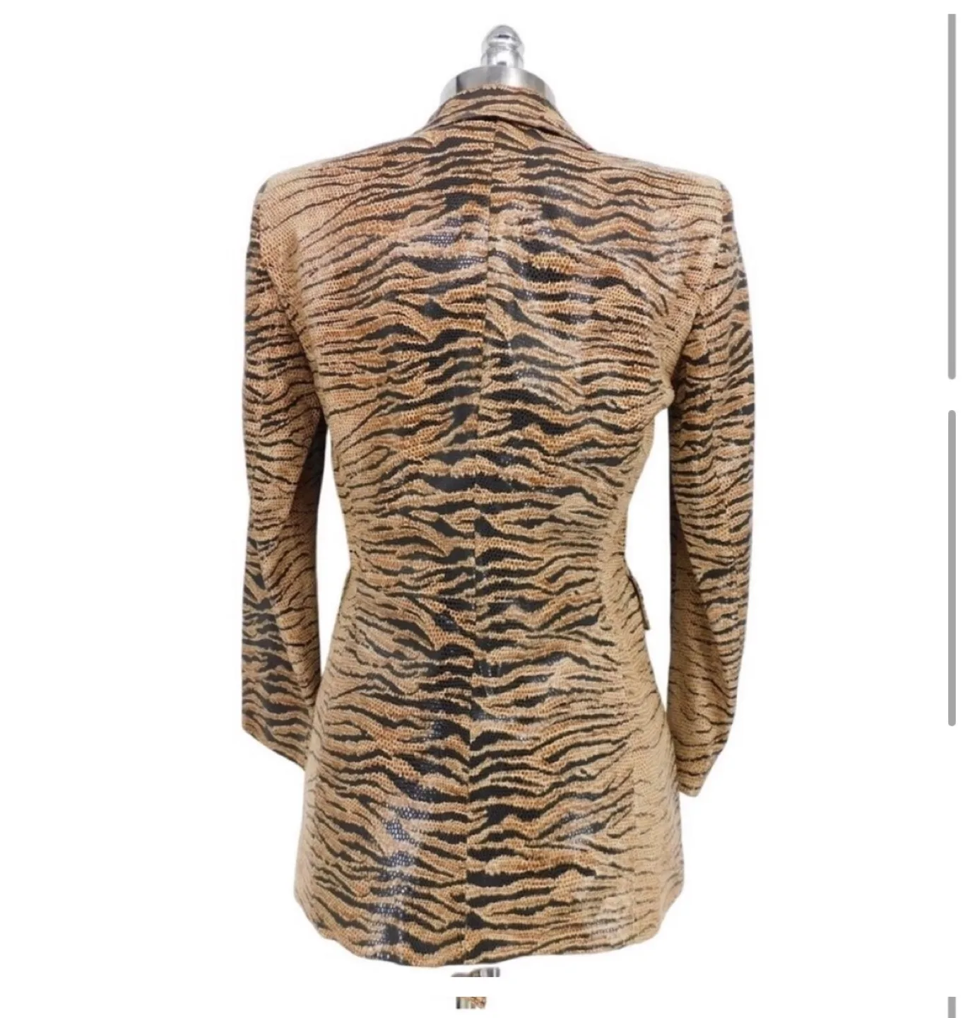 Vintage Escada animal print leather jacket - sz 36 (small) image indicator(4)