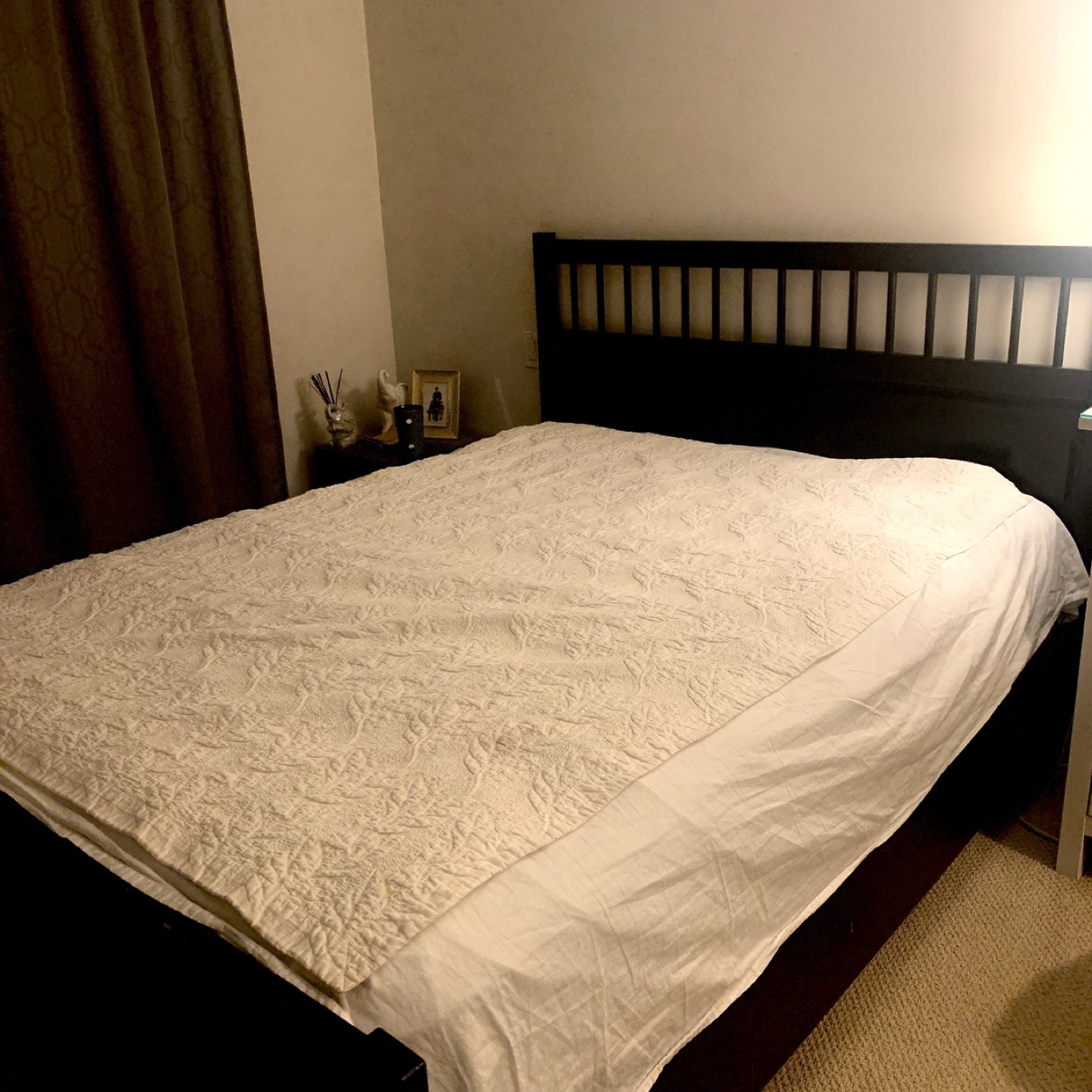 IKEA MALM Queen Bed Frame with Mattress