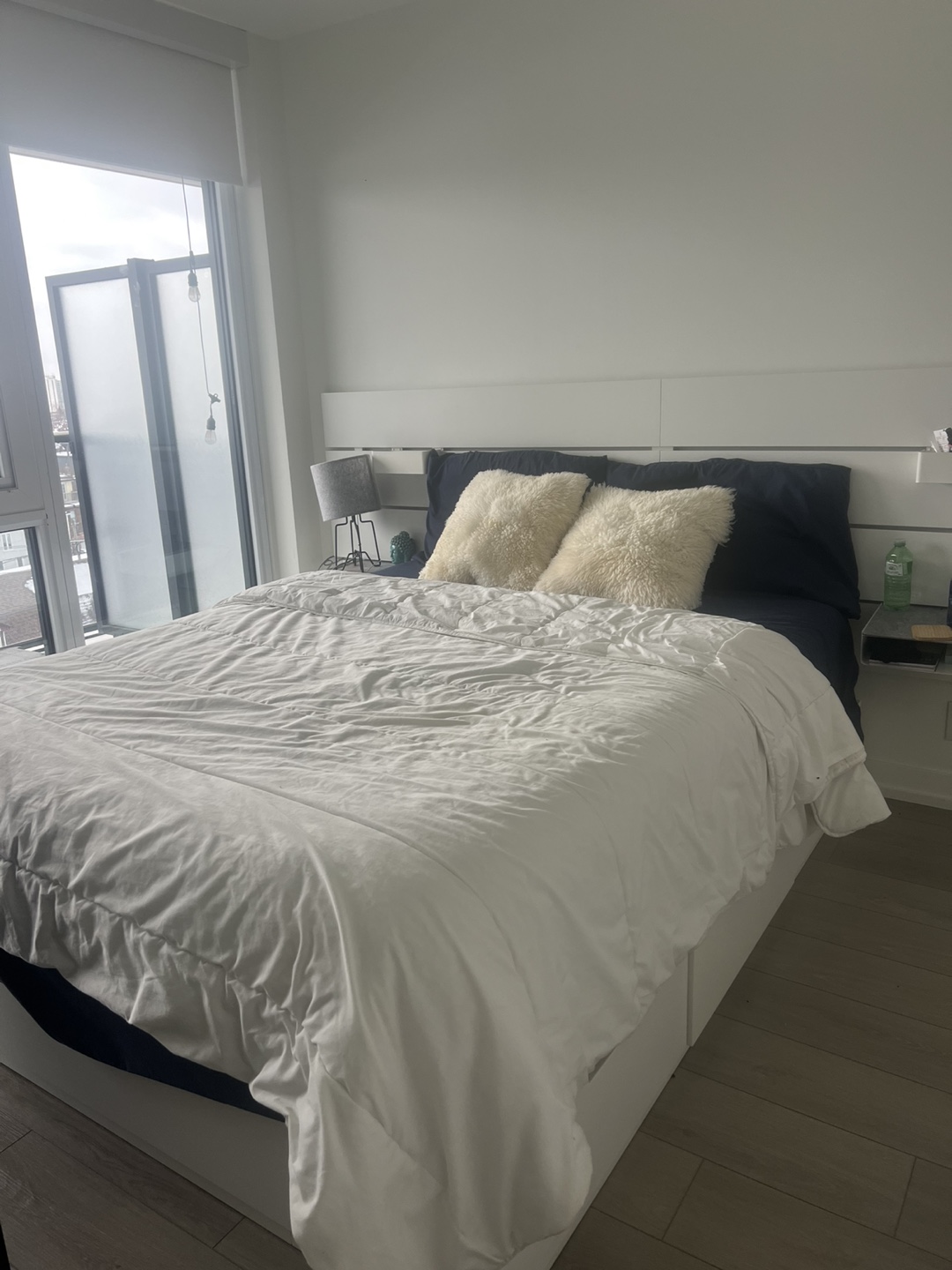 Queen-size Platform Bed Frame with Storage