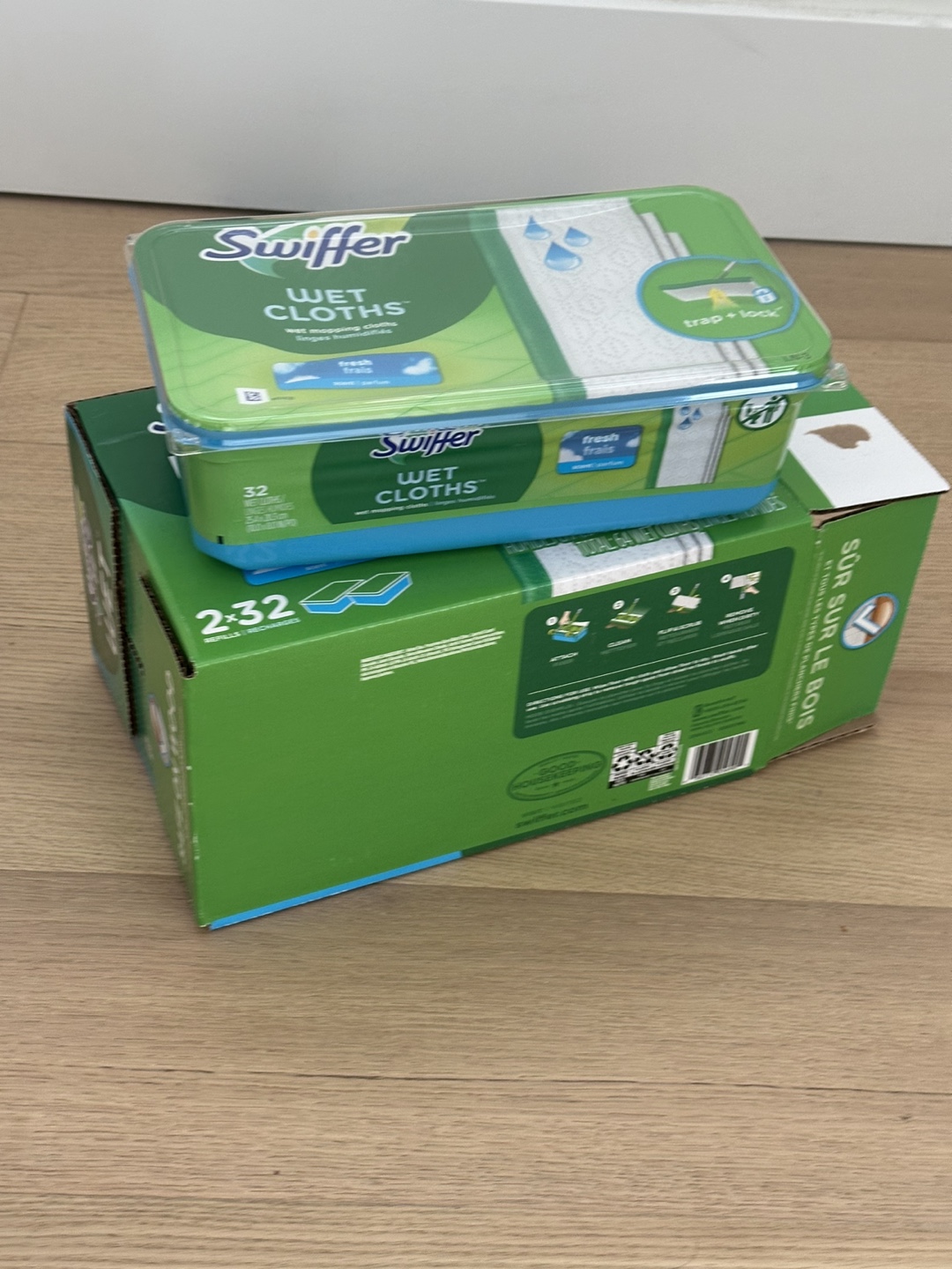 Swiffer Wet Cloths - 2 packs of 32