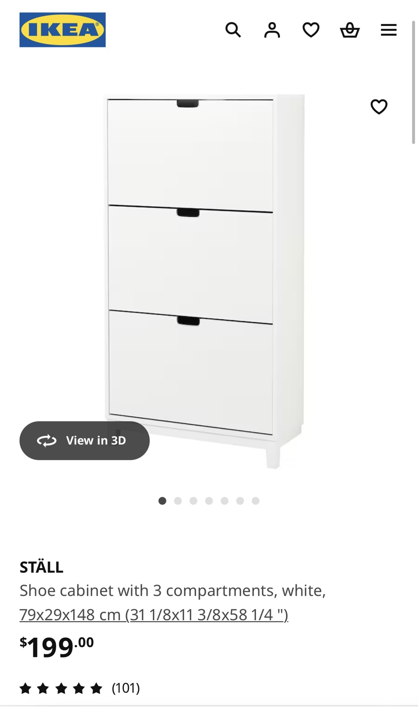 Shoe Cabinet - IKEA/STÄLL - white - photo 5