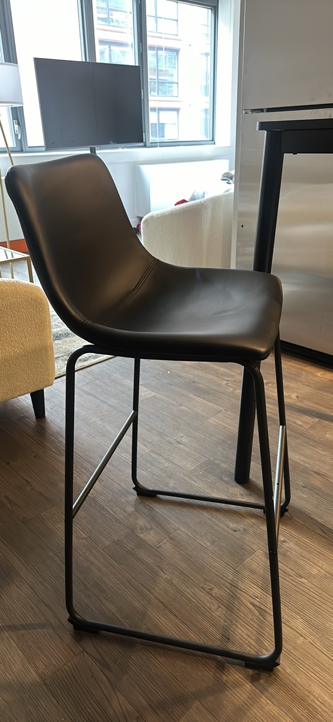 Black Counter Stool (set of 2)