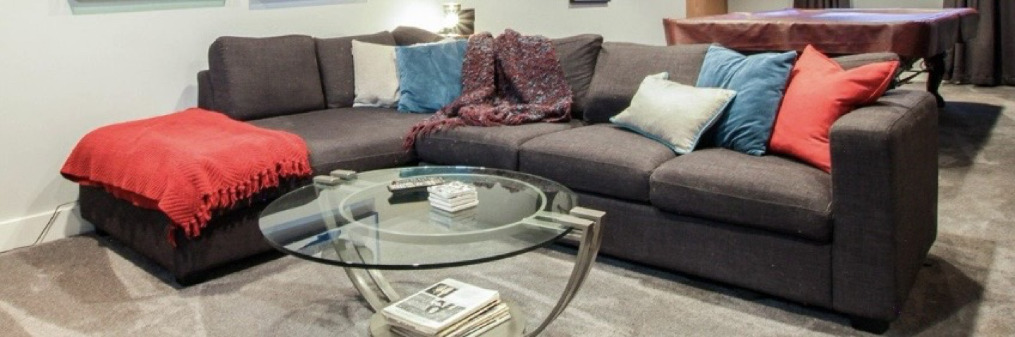 Dark Grey L-Shaped Sectional Sofa