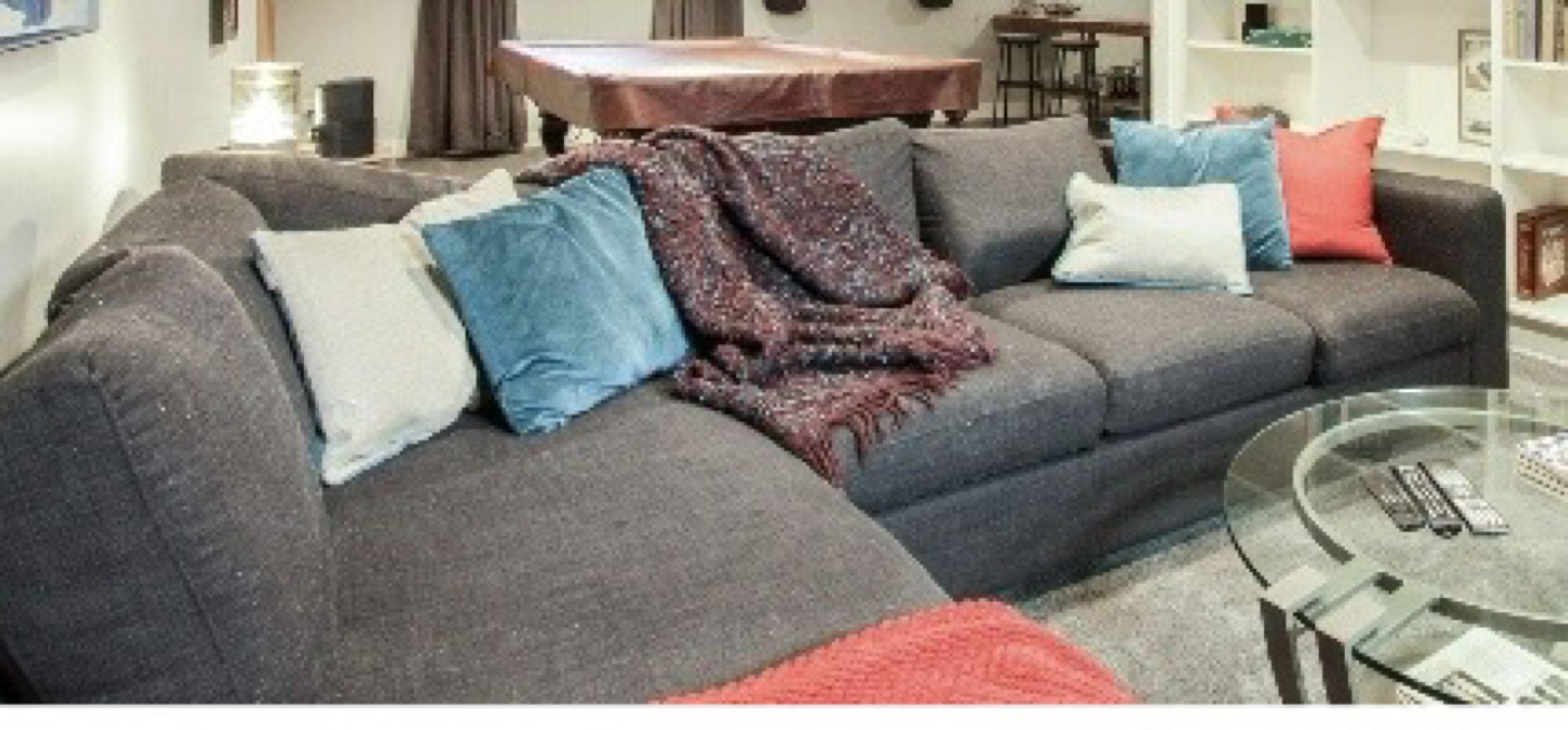 Dark Grey L-Shaped Sectional Sofa - photo 2