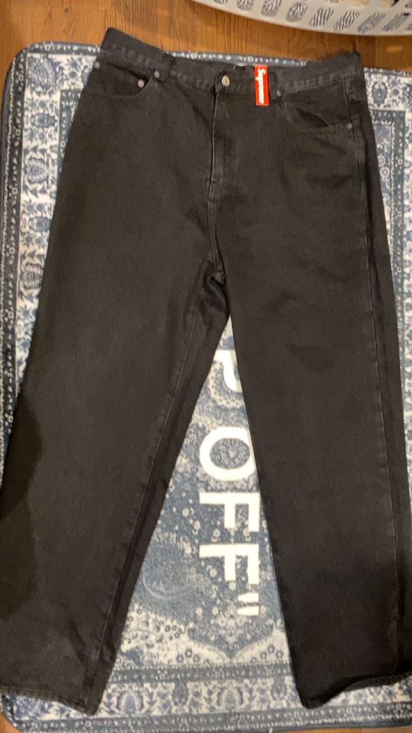 Supreme Black Jeans - Size 36 FW24
