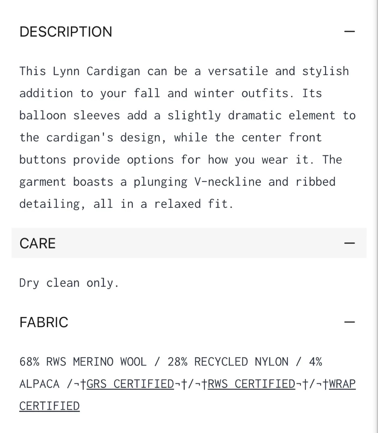 New Paper Label Lynn Cardigan Medium image indicator(3)