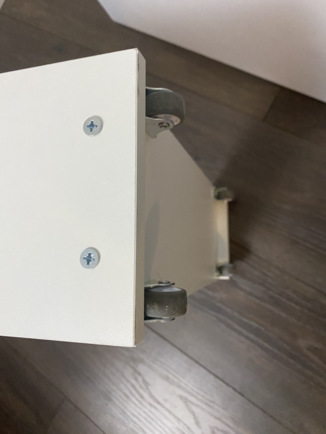 White Rolling Storage Cart with Shelves - photo 3
