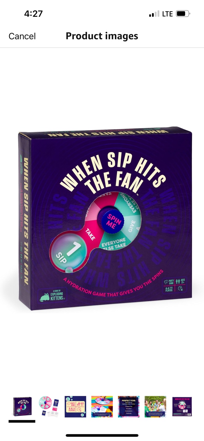 When Sip Hits the Fan Party Game