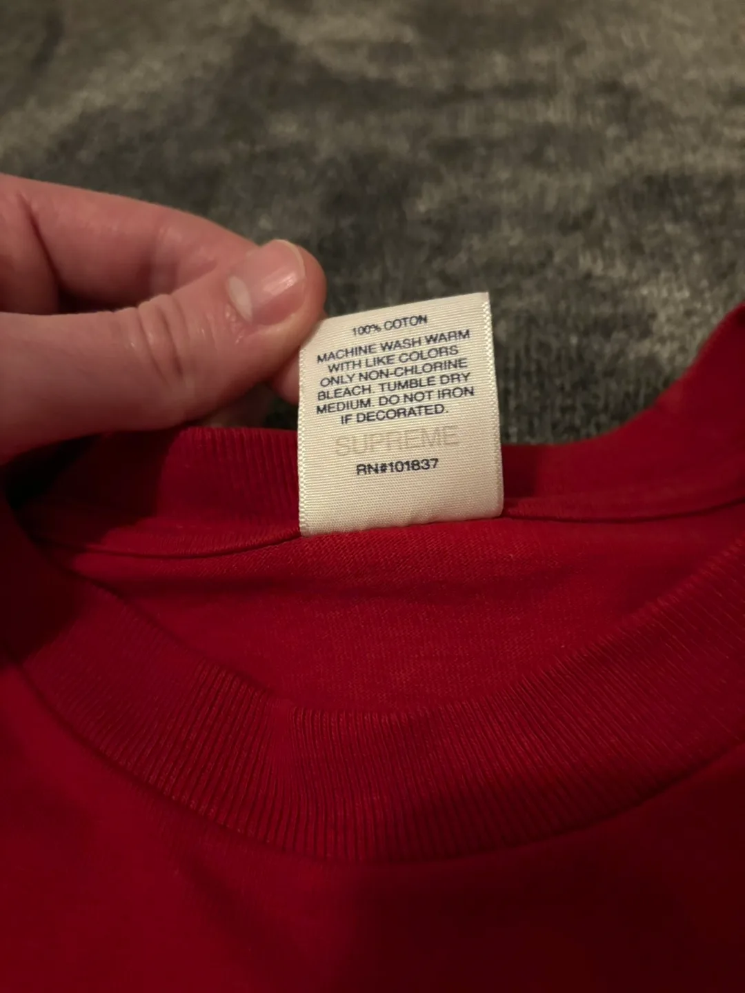 Supreme Futura Box Logo T-Shirt (Red) 2024 image indicator(5)