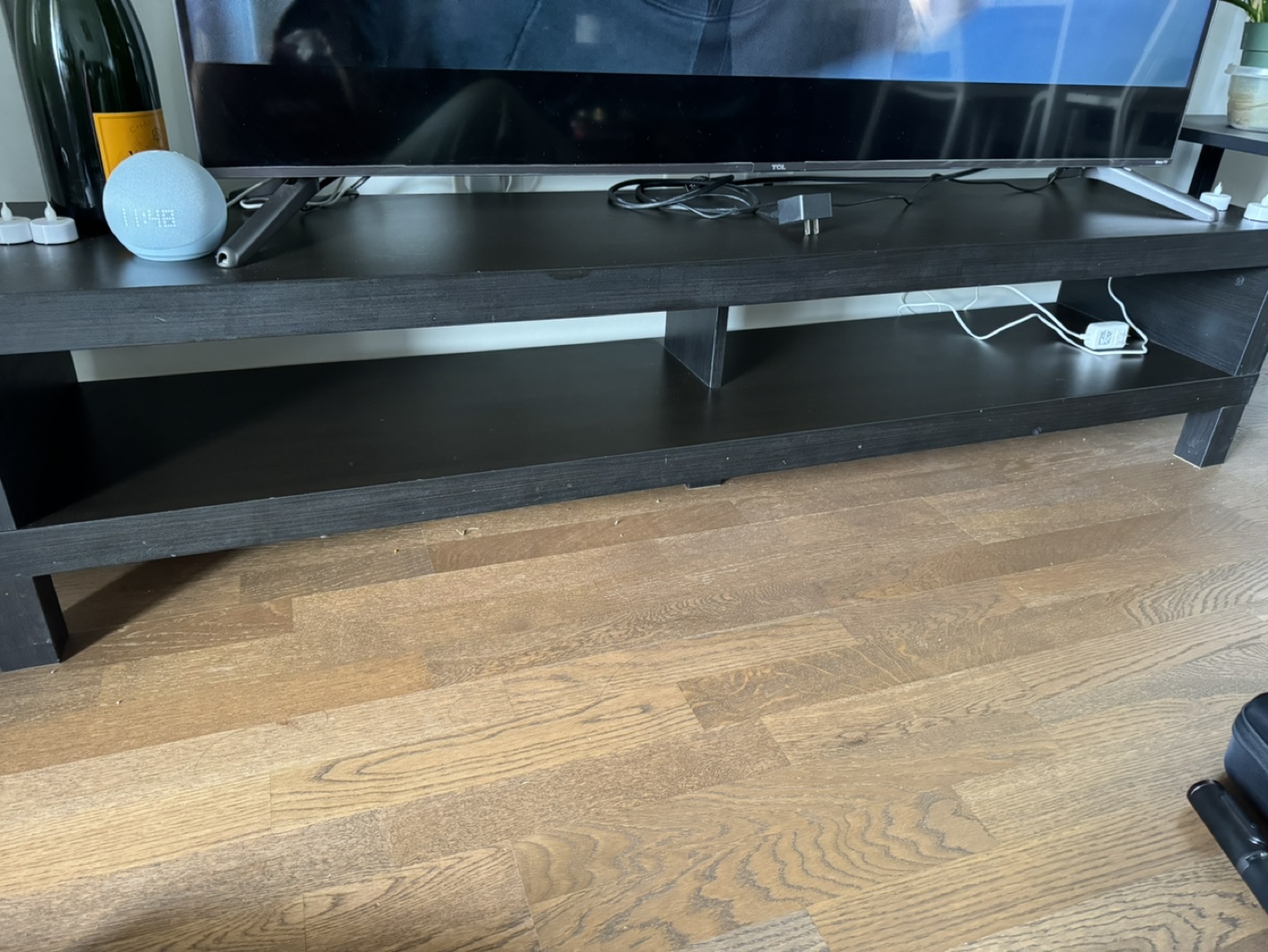 IKEA Black TV Stand Media Console - photo 2