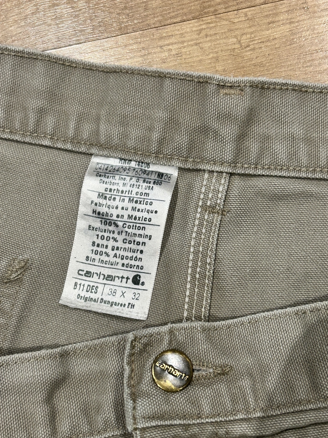 Carhartt Men's Original Dungaree Fit Work Pants - Size 38x32 - photo 4