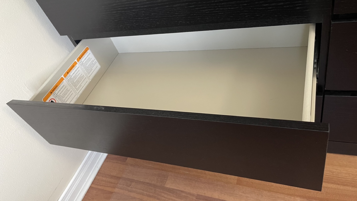 IKEA MALM 6-Drawer Dresser - Black-Brown - photo 3