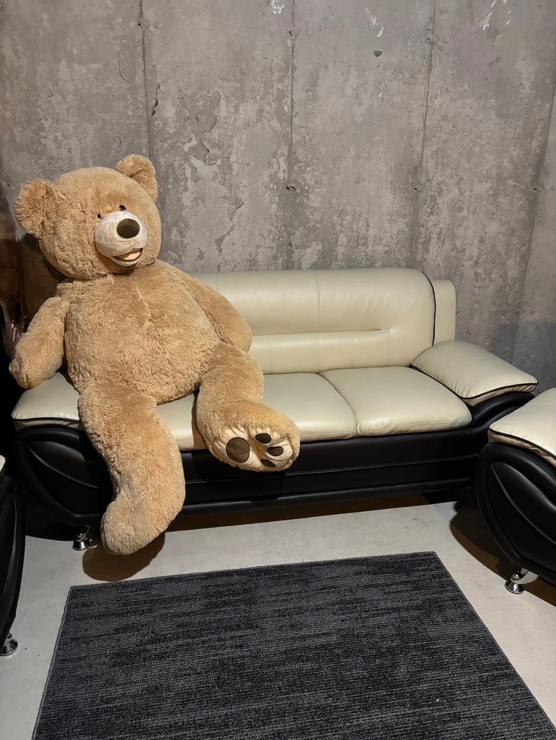 3 Piece Leatherette Loveseat and Sofa Set image indicator(3)