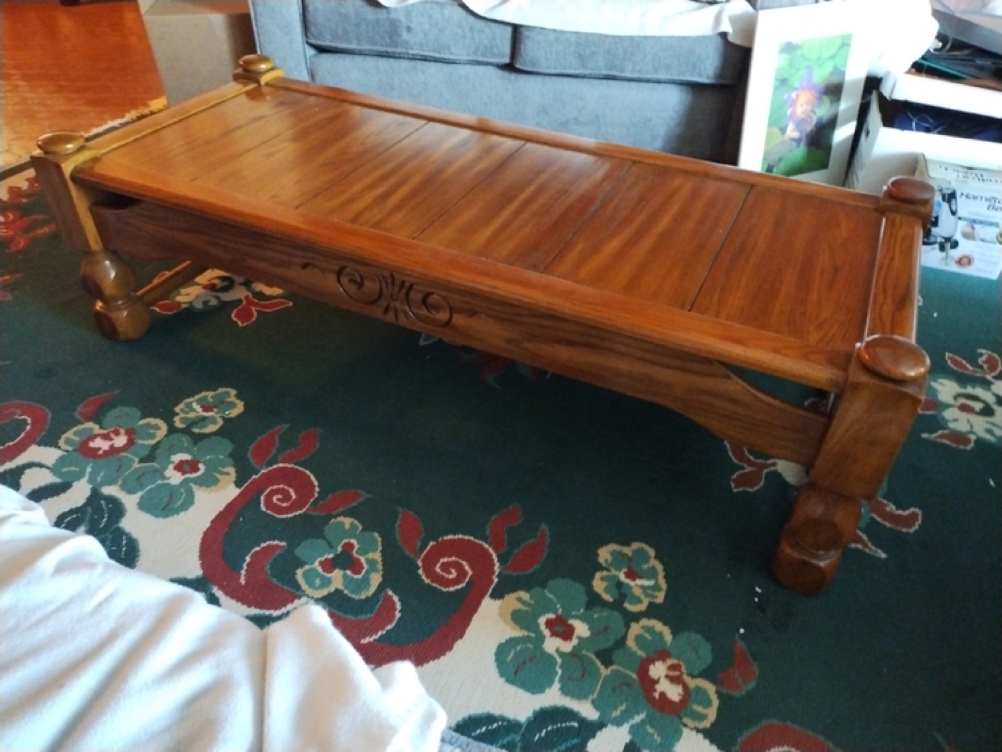 Large Solid Wood Coffee Table