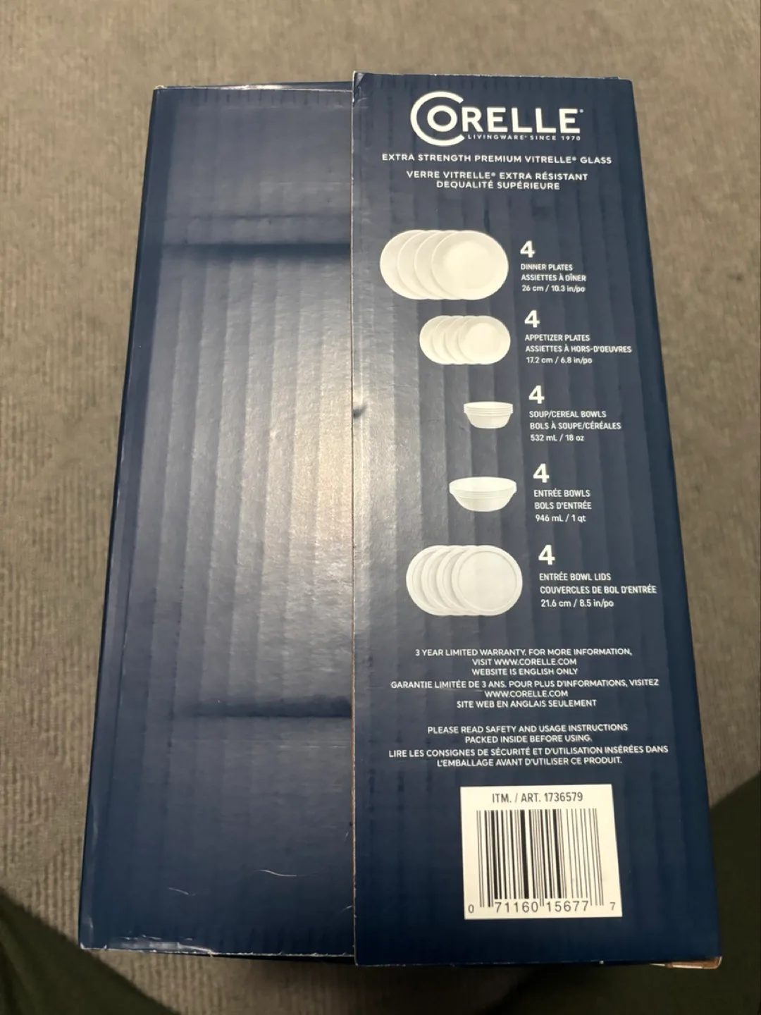 Brand New Corelle Classics 20-Piece Dinnerware Set image indicator(2)