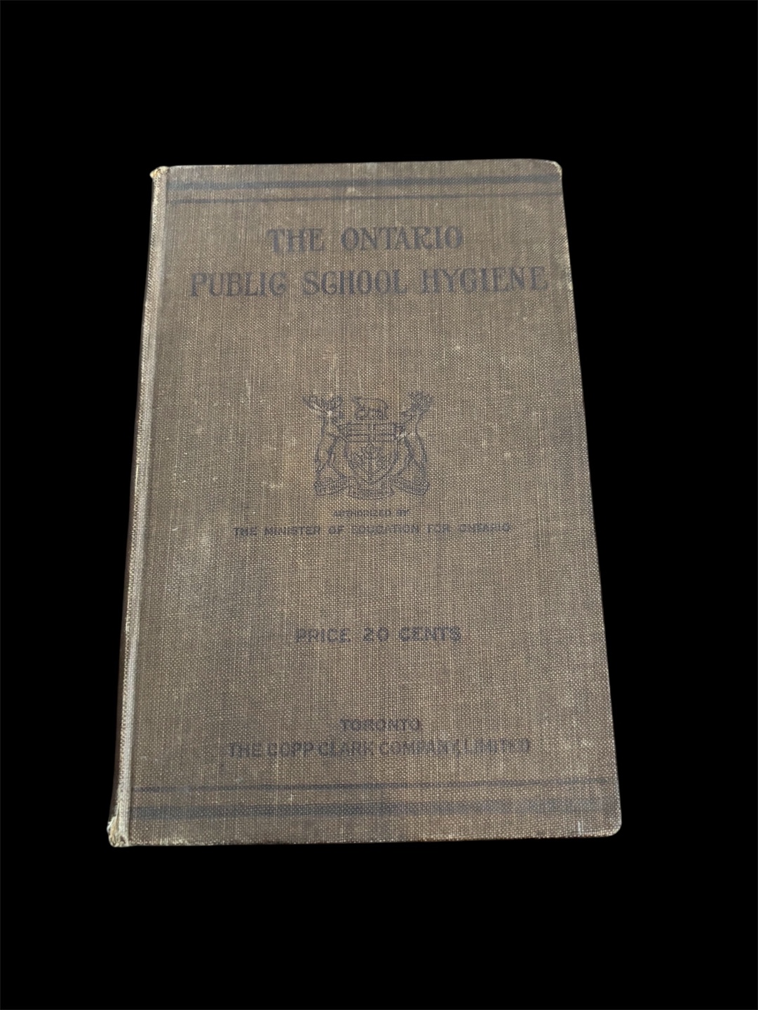 Vintage Ontario Public School Hygiene Textbook
